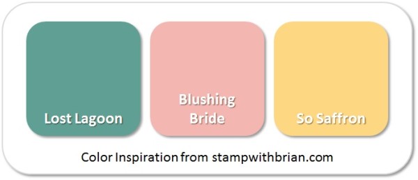 Stampin' Up! Color Inspiration: Lost Lagoon, Blushing Bride, So Saffron Stampin' Up! Color Inspiration: Lost Lagoon, Blushing Bride, So Saffron