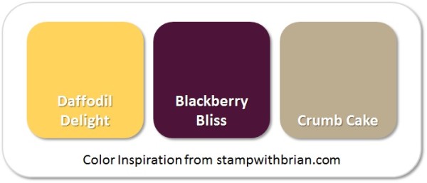 Stampin' Up! Color Inspiration: Daffodil Delight, Blackberry Bliss, Crumb Cake Stampin' Up! Color Inspiration: Daffodil Delight, Blackberry Bliss, Crumb Cake