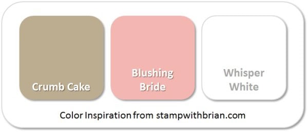Stampin' Up! Color Inspiration: Crumb Cake, Blushing Bride, Whisper White Stampin' Up! Color Inspiration: Crumb Cake, Blushing Bride, Whisper White