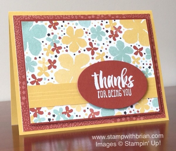Suite Sayings, Botanical Gardens Designer Series Paper, Stampin' Up!, Brian King, PPA280