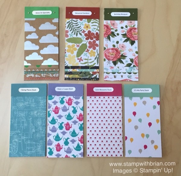 2016 Occasions Catalog Swatch Books with Labels, Stampin' Up!, Brian King