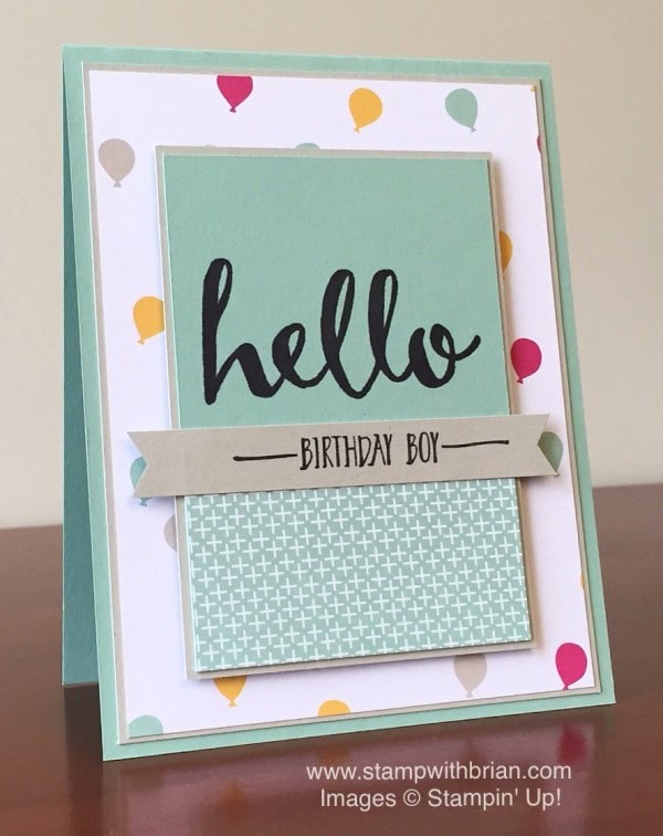 Hello, It's My Party Designer Series Paper Stack, Stampin' Up!, Brian King, CYCI100