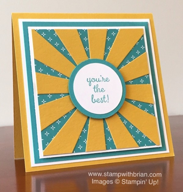 Happy Home, Sunburst Thinlits Dies, Stampin' Up!, Brian King