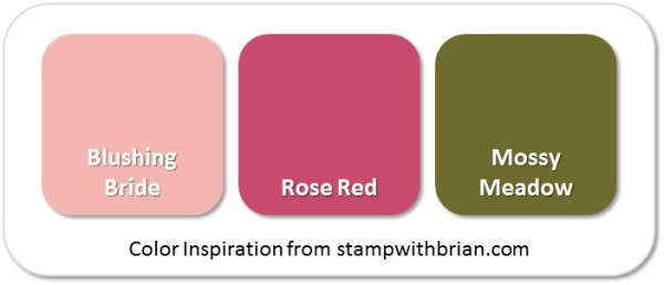 Stampin' Up! Color Inspiration: Blushing Bride, Rose Red, Mossy Meadow Stampin' Up! Color Inspiration: Blushing Bride, Rose Red, Mossy Meadow