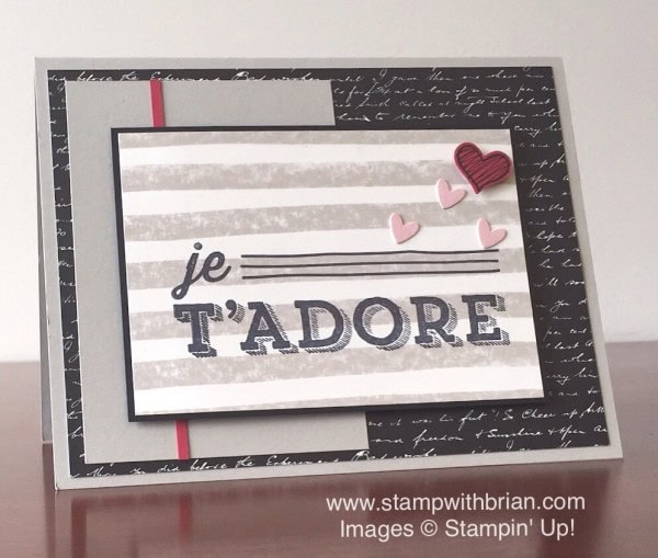 En Toute Amiteie, Something to Say, Stampin' Up!, Brian King, FMS219, Valentine's Day Card