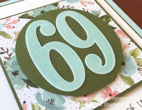 Number of Years, Large Numbers Framelits, Stampin' Up!, Brian King, birthday card Number of Years, Large Numbers Framelits, Stampin' Up!, Brian King, birthday card