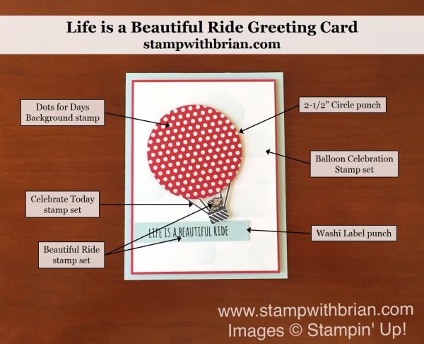 Beautiful Ride, Celebrate Today, Dots for Days, Stampin' Up!, Brian King, GDP023