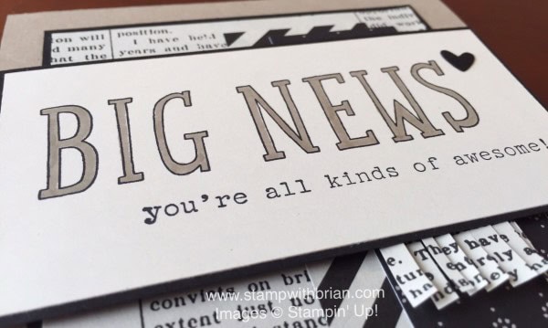 Big News, Words of Truth, Stampin' Up!, Brian King, FabFri81