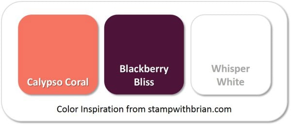 Stampin' Up! Color Inspiration: Calypso Coral, Blackberry Bliss, Stampin' Up! Stampin' Up! Color Inspiration: Calypso Coral, Blackberry Bliss, Stampin' Up!