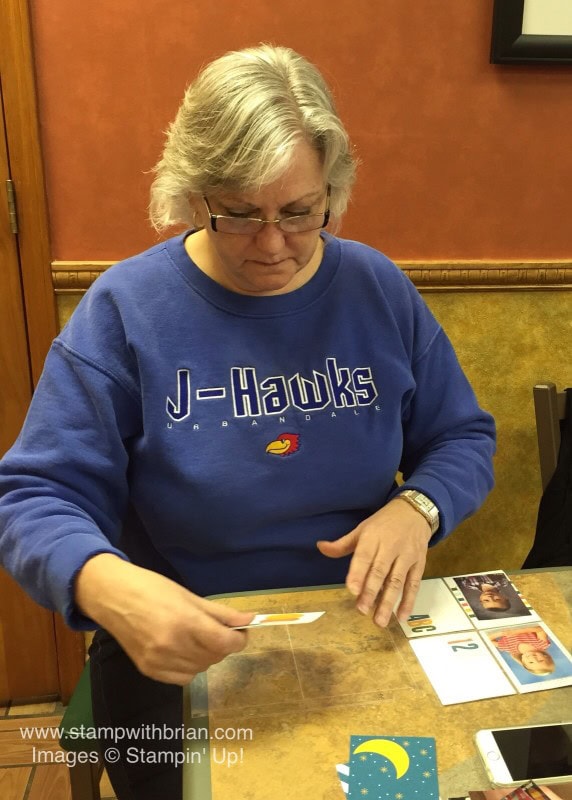 Linda assembles her page