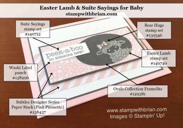 Easter Lamb, Suite Sayings, Stampin' Up!, Brian King Easter Lamb, Suite Sayings, Stampin' Up!, Brian King
