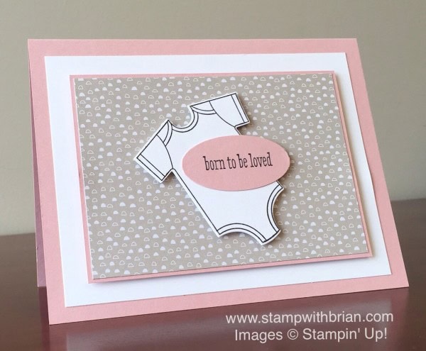 Groovy Love, Made with Love, It's My Party Designer Series Paper Stack, Stampin' Up!, Brian King, baby card Groovy Love, Made with Love, It's My Party Designer Series Paper Stack, Stampin' Up!, Brian King, baby card