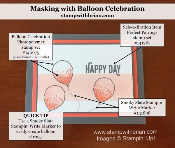 Balloon Celebration, Perfect Pairing, Stampin' Up!, Brian King, CTS164 Balloon Celebration, Perfect Pairing, Stampin' Up!, Brian King, CTS164
