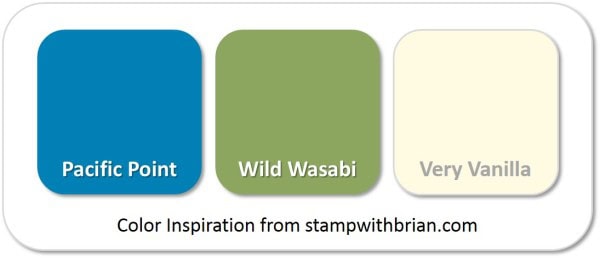 Stampin' Up! Color Inspiration: Pacific Point, Wild Wasabi, Very Vanilla Stampin' Up! Color Inspiration: Pacific Point, Wild Wasabi, Very Vanilla