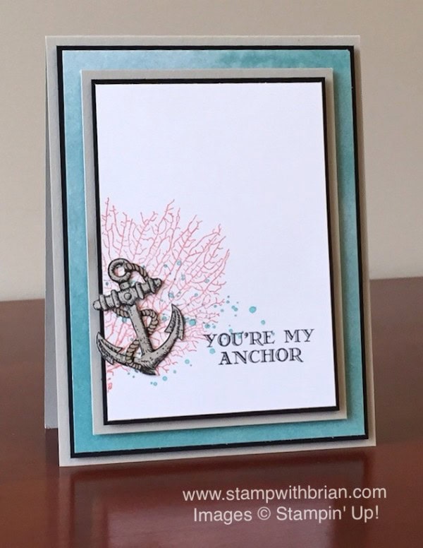 Guy Greetings, By the Tide, Gorgeous Grunge, Stampin' Up!, Brian King, CTS163, PP286