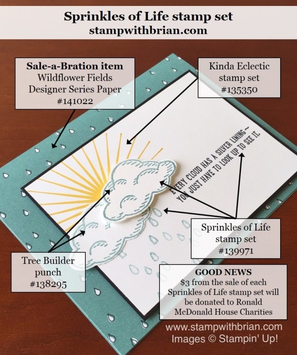 Sprinkles of Life, Kinda' Eclectic, Stampin' Up!, Brian King, PP285, CYCI#110 Sprinkles of Life, Kinda' Eclectic, Stampin' Up!, Brian King, PP285, CYCI#110