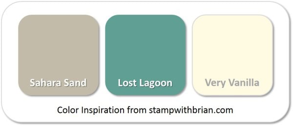 Stampin' Up! Color Inspiration: Sahara Sand, Lost Lagoon, Very Vanilla Stampin' Up! Color Inspiration: Sahara Sand, Lost Lagoon, Very Vanilla