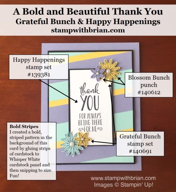 Grateful Bunch, Happy Happenings, Stampin' Up!, Brian King, PPA297