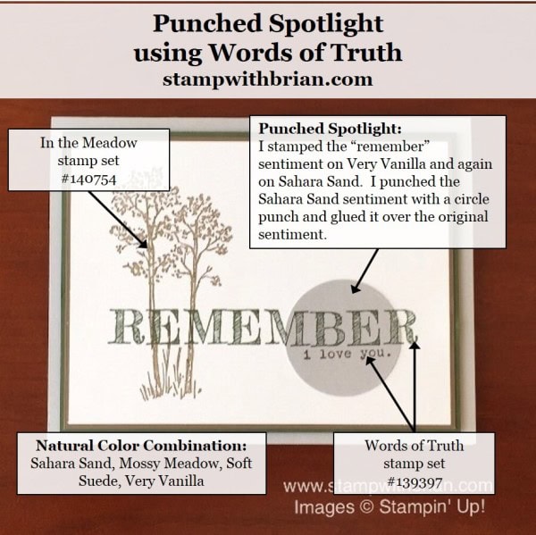 In the Meadow, Words of Truth, Stampin' Up!, Brian King, PPA296 In the Meadow, Words of Truth, Stampin' Up!, Brian King, PPA296