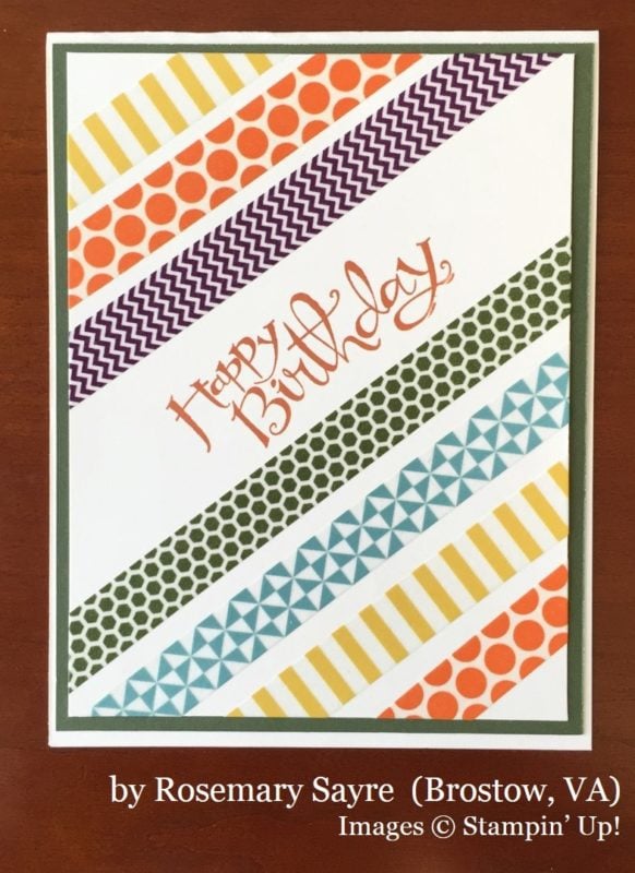Rosemary Sayre, Bristow VA, Stampin' Up!, card swap Rosemary Sayre, Bristow VA, Stampin' Up!, card swap