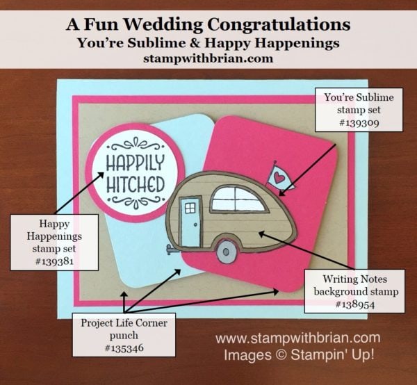 You're Sublime, Writing Notes, Happy Happenings, Stampin' Up!, Brian King, PPA298