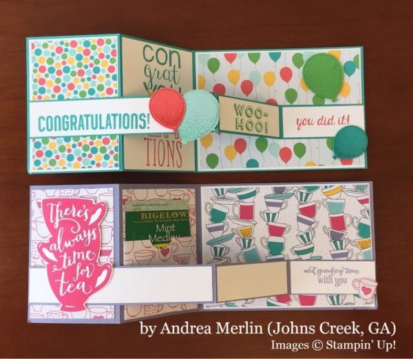 Andrea Merlin, Johns Creek GA, Stampin' Up!, card swap