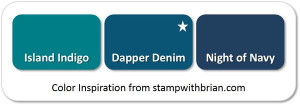 Dapper Denim - compared to Island Indigo and Night of Navy