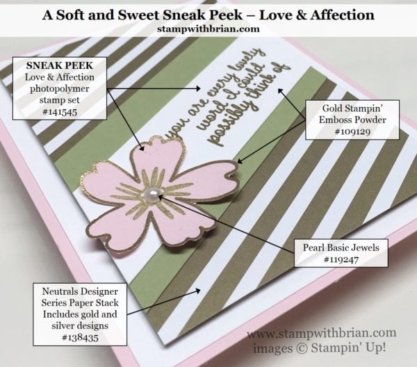 Love & Affection, Stampin' Up!, Brian King, PPA299 Love & Affection, Stampin' Up!, Brian King, PPA299