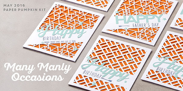 Many Manly Occasions Paper Pumpkin Kit, Stampin' Up!