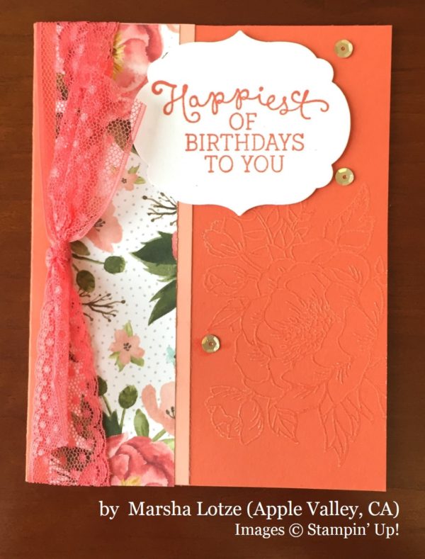 Marsha Lotze, Apple Valley CA, Stampin' Up!, card swap Marsha Lotze, Apple Valley CA, Stampin' Up!, card swap