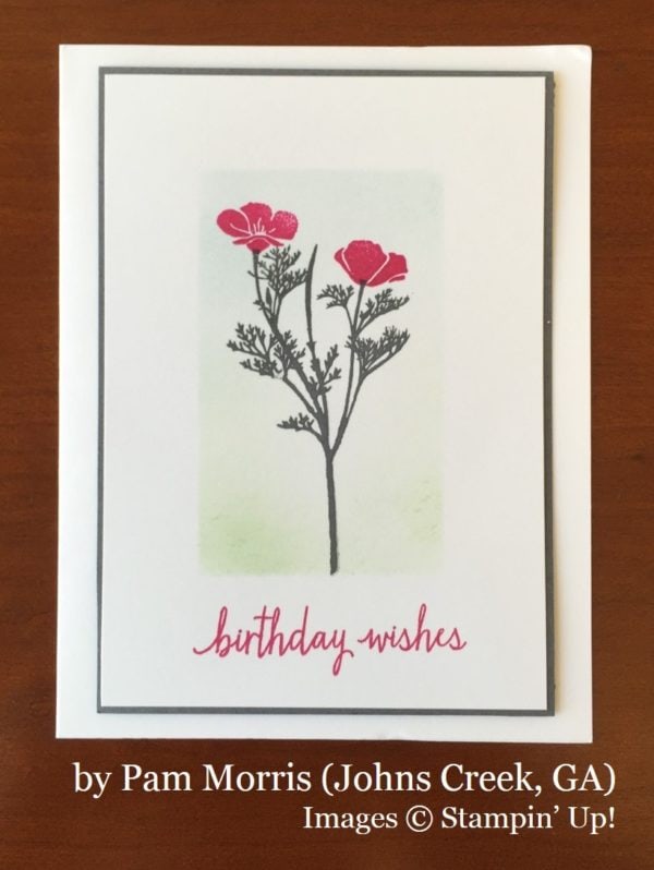 Pam Morris, Johns Creek GA, Stampin' Up!, card swap