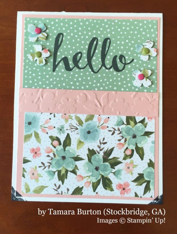 Tamara Burton, Stockbridge GA, Stampin' Up!, card swap