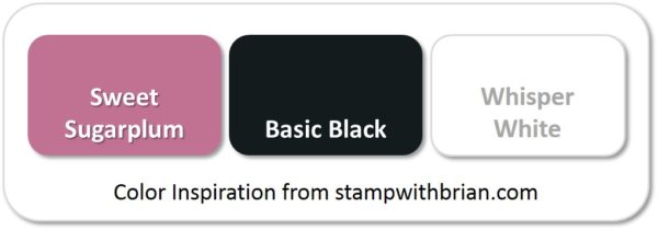 Stampin' Up! Color Inspiration: Sweet Sugarplum, Basic Black, Whisper White Stampin' Up! Color Inspiration: Sweet Sugarplum, Basic Black, Whisper White