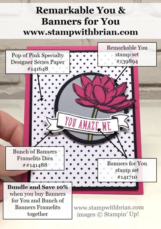 Remarkable You, Banners for You, Stampin' Up!, Brian King, GDP042 Remarkable You, Banners for You, Stampin' Up!, Brian King, GDP042