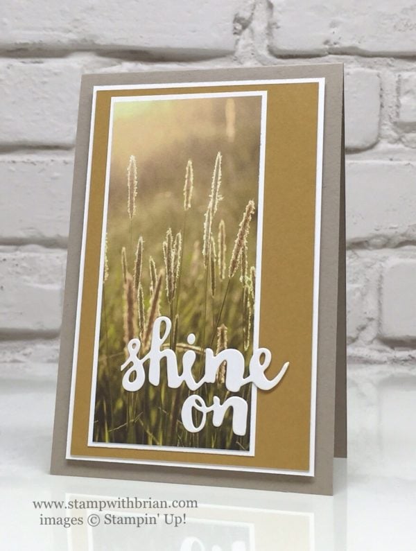 Sunshine Wishes Thinlits, Serene Scenery Designer Series Paper Stack, Stampin' Up!, Brian King, GDP040 Sunshine Wishes Thinlits, Serene Scenery Designer Series Paper Stack, Stampin' Up!, Brian King, GDP040