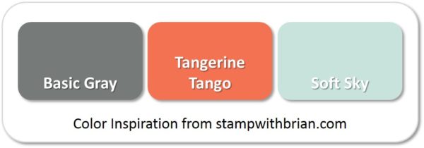 Stampin' Up! Color Inspiration: Basic Gray, Tangerine Tango, Soft Sky Stampin' Up! Color Inspiration: Basic Gray, Tangerine Tango, Soft Sky