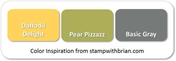 Stampin' Up! Color Inspiration: Daffodil Delight, Pear Pizzazz, Basic Gray Stampin' Up! Color Inspiration: Daffodil Delight, Pear Pizzazz, Basic Gray