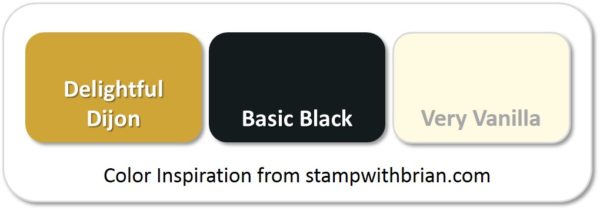 Stampin' Up! Color Inspiration: Delightful Dijon, Basic Black, Very Vanilla Stampin' Up! Color Inspiration: Delightful Dijon, Basic Black, Very Vanilla