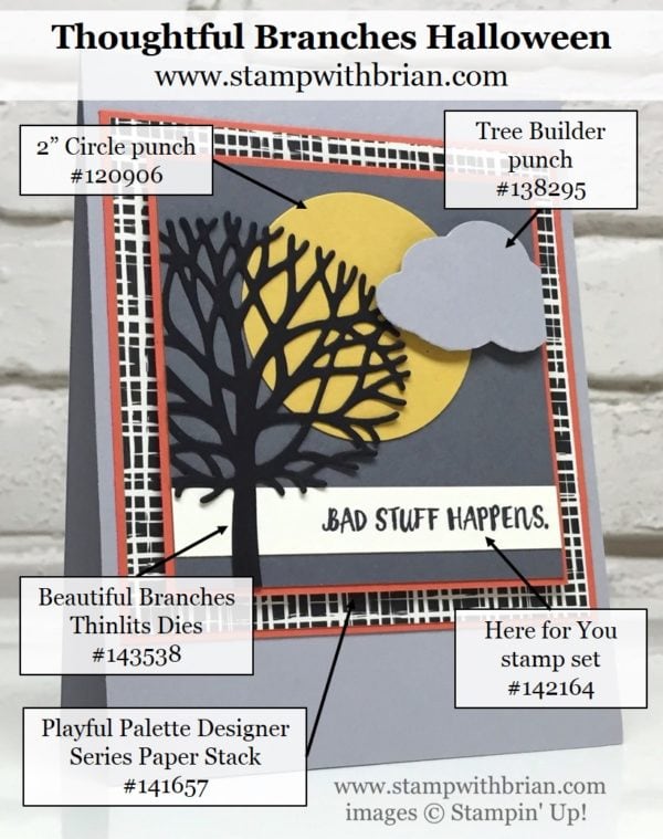 Here for You, Beautiful Branches Thinlits Dies, Stampin' Up!, Brian King