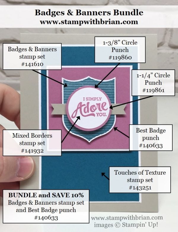 Badges & Banners, MIxed Borders, Stampin' Up!, Brian King, PPA309 Badges & Banners, MIxed Borders, Stampin' Up!, Brian King, PPA309