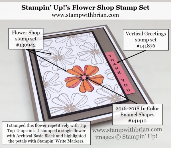 Flower Shop, Vertical Greetings, Stampin' Up!, Brian King, PPA313 Flower Shop, Vertical Greetings, Stampin' Up!, Brian King, PPA313