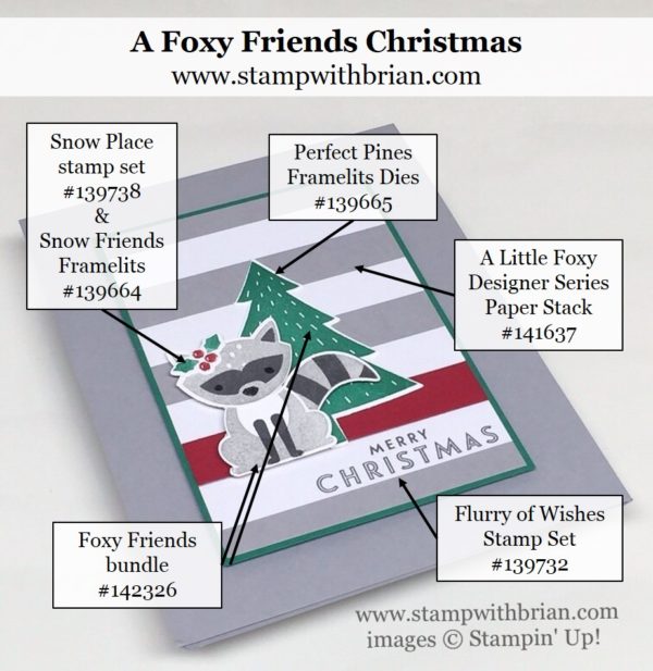 Foxy Friends, Fox Builder Punch, Flurry of Wishes, Stampin' Up!, Brian King, PPA312
