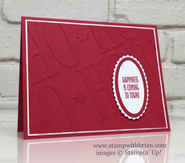 Hang Your Stocking, Large Letters Framelits, Layering Ovals Framelits, Stampin' Up!, Brian King, Christmas Card Hang Your Stocking, Large Letters Framelits, Layering Ovals Framelits, Stampin' Up!, Brian King, Christmas Card