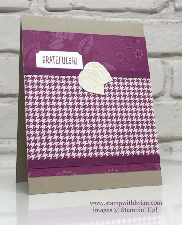 Petals & Paisleys Specialty Designer Series Paper, Acorny Thank You, Thoughtful Branches, Stampin' Up!, Brian King, GDP050 Petals & Paisleys Specialty Designer Series Paper, Acorny Thank You, Thoughtful Branches, Stampin' Up!, Brian King, GDP050