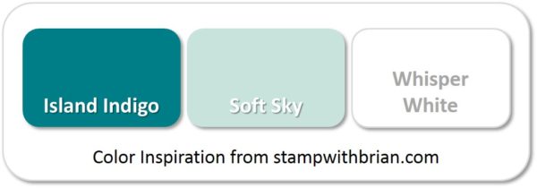 Stampin' Up! Color Inspiration: Island Indigo, Soft Sky, Whisper White Stampin' Up! Color Inspiration: Island Indigo, Soft Sky, Whisper White