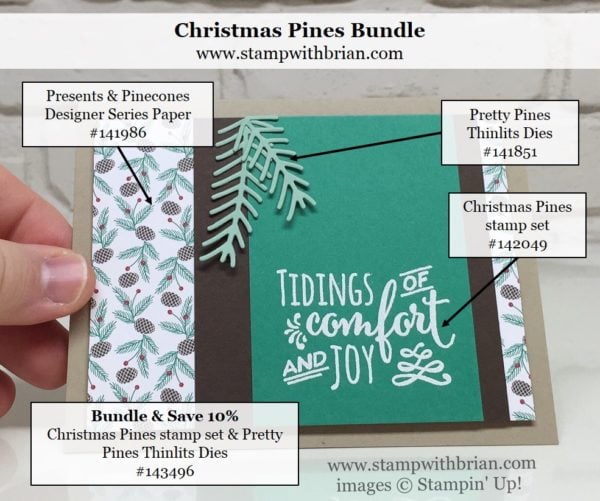 Christmas Pines, Stampin' Up!, Brian King Christmas Pines, Stampin' Up!, Brian King