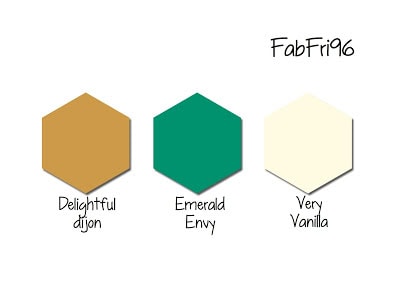 Stampin' Up! Color Inspiration: Delightful Dijon, Emerald Envy, Very Vanilla