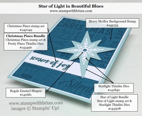 Merry Medley, Christmas Pines, Starlight Thinlits Dies, Stampin' Up!, Brian King Merry Medley, Christmas Pines, Starlight Thinlits Dies, Stampin' Up!, Brian King