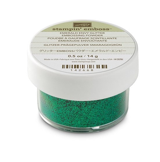 Emerald Envy Glitter Embossing Powder, Stampin' Up! Emerald Envy Glitter Embossing Powder, Stampin' Up!
