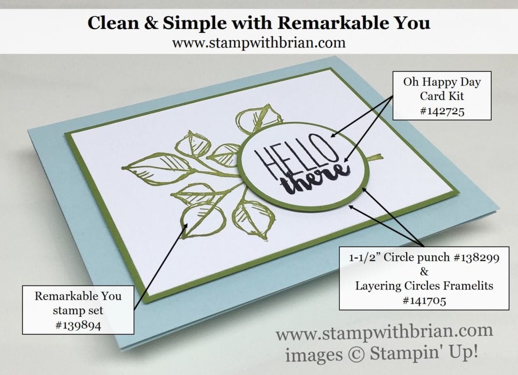 Remarkable You, Oh Happy Day Card Kit, Stampin' Up!, Brian King Remarkable You, Oh Happy Day Card Kit, Stampin' Up!, Brian King